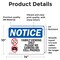 Signmission Family Viewing Only Please No Sign With Symbol, 14 in W x Rectangle, Vinyl Decal OS-2PACK-NS-D-1014-L-12480 - alternate 5
